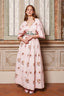 Aphrodite's Grace Beaded Cotton Maxi Dress