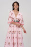 Aphrodite's Grace Beaded Cotton Maxi Dress