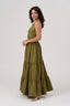 Brigid Sacred Fire 100% Hemp Embroidered Maxi Dress