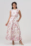 Sea of Peals Aphrodite Cotton Maxi Dress