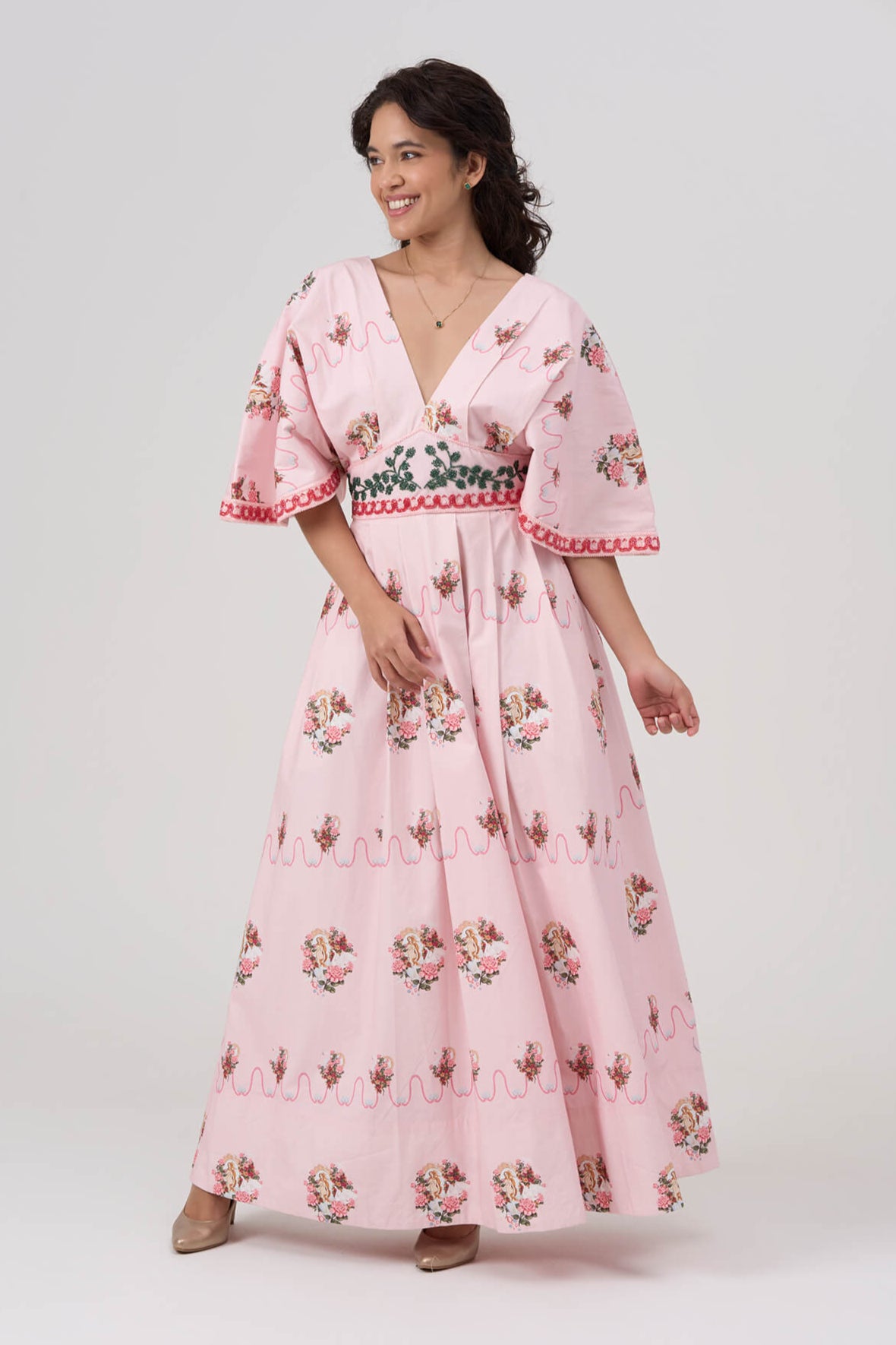 Aphrodite Maxi Dress-Silk- Copper main image 0