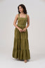 Brigid Sacred Fire 100% Hemp Embroidered Maxi Dress