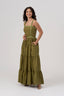 Brigid Sacred Fire 100% Hemp Embroidered Maxi Dress
