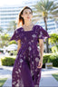 Holder of the Keys Linen Two-Piece Ensemble Purple