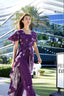 Holder of the Keys Linen Two-Piece Ensemble Purple