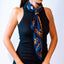 Freya’s Vegvísir Double-Sided Hand-Rolled Mulberry Silk Scarf