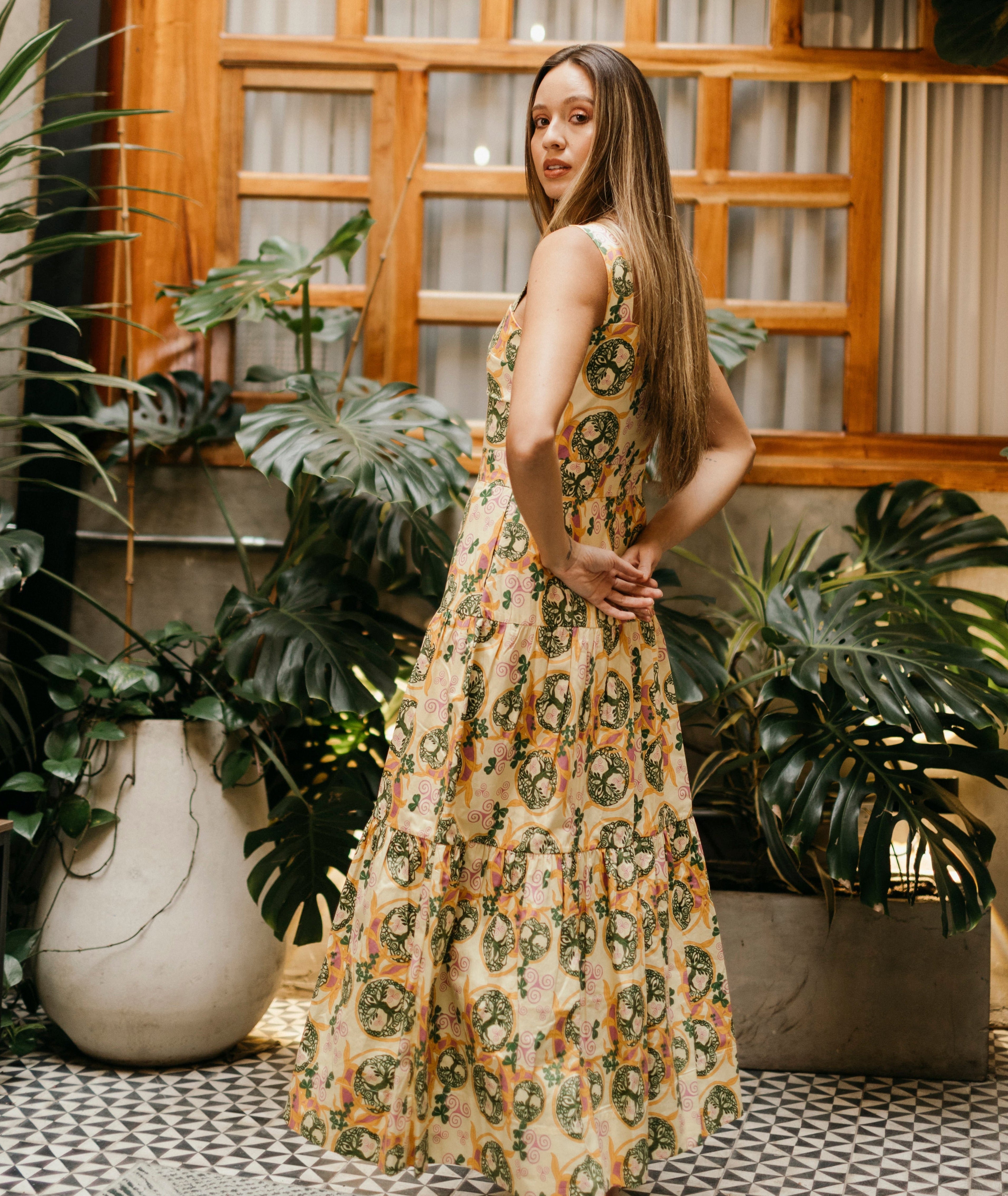 diva maxi dresses Diva Long Sleeve Maxi Gown - Black