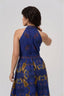 Freya’s Blue Golden Tears of Amber Linen & Cotton Maxi Dress