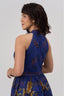 Freya’s Blue Golden Tears of Amber Linen & Cotton Maxi Dress