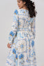 Inanna Ishtar Star White Linen & Cotton Maxi Dress