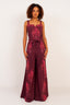 Inanna’s Resolve Dark Wine Jumpsuit