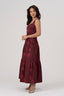 Wine Burgundy Innana maxi dress