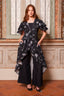 Holder of the Keys Linen Two-Piece Ensemble Black