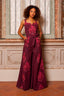 Inanna’s Resolve Dark Wine Jumpsuit