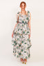 Oshun's Citrine Glow Linen Maxi Dress