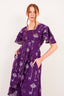 Holder of the Keys Linen Two-Piece Ensemble Purple