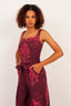 Inanna’s Resolve Dark Wine Jumpsuit
