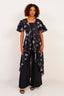 Holder of the Keys Linen Two-Piece Ensemble Black