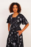 Holder of the Keys Linen Two-Piece Ensemble Black