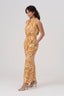 Oshun's Amber Radiance Linen Jumpsuit