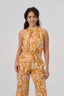 Oshun's Amber Radiance Linen Jumpsuit